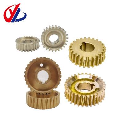 China Feeder Parts 24T/30T Copper Gear Wheel Gear For Power Feeder Machine Woodworking Machinery Accessories for sale