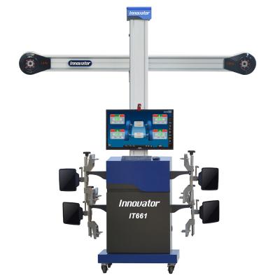 China Hot sale tire workshop wheel alignment machine 5d full set price IT661 with CE for sale