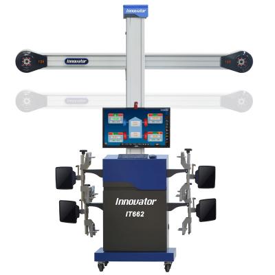 China Automatic tire tracking 3d workshop computerized 2 post lift wheel alignment 3d alignment machine price IT662 with CE for sale