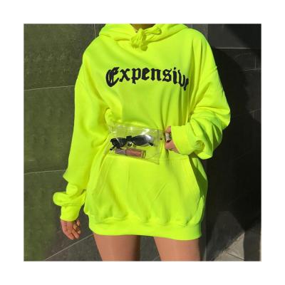 China Wholesale Anti-wrinkle Print Design Oversized Hoodies Long Dress High Quality Women's Pullover Oversized Hoodies for sale