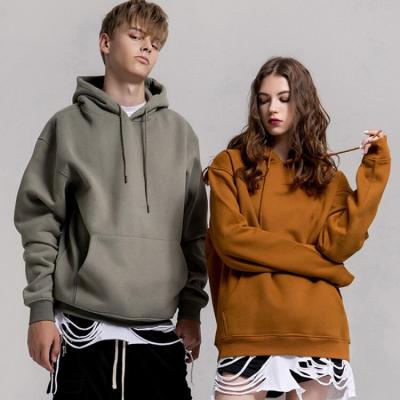 China New Fashion Street Style Anti-wrinkle Solid Color Autumn Men's Pocket Pullover Hoodies Unlined Sweatshirt for sale