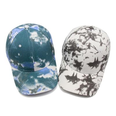 China 2021 New Stylish High Quality Bright Distressed Bright Coloful Trucker Sports Hat Tie Dye Baseball Caps COMMON 2021 for sale