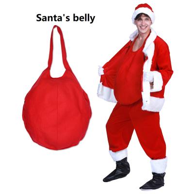 China Santa Claus Belly Santa Costume Belly Stuffer Cosplay Funny Artificial Christmas Party Large for sale