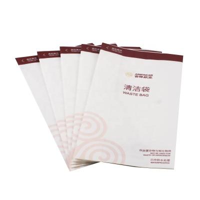 China Convenient portable food contact dramamine motion sickness spray vomit barf PE liner waste paper bag for sale