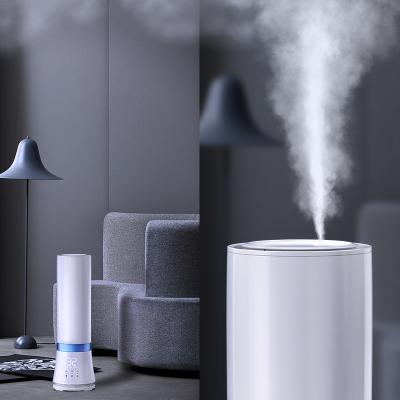 China Hot Mist Fill 9L Cool & Warm Humidifiers / Air St Floor Top Mist 300ml/h Smart Mist UV Light Cool Mist Kid Lock For Kids for sale