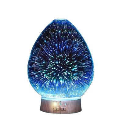 China 2021 Car Home Appliance 3d Glass Aroma Diffuser With Essential Oil Aromatherapy Diffuser Humidifier Car Usb 100ML Deco 9W 24 NC; GUA for sale