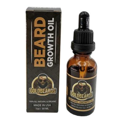 China Recycled Materials Custom Printed 30ml Beard Oil Packaging Box Glass Dropper Bottle With Screen Printing for sale