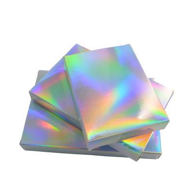 China Recycled Materials Custom Printed Holographic Mailer Box For Cosmetic Jewelry for sale