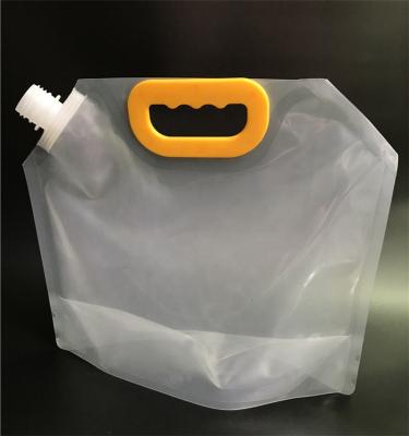 China Shock Resistance 5L 10L Stand Up Spout Pouch For Water Wine Liquor Bag Plastic Liquor Pouch Drinks Flasks for sale