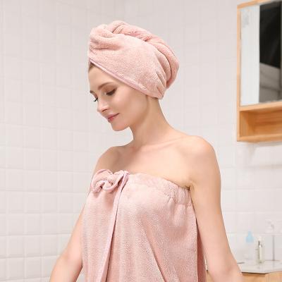 China Bilov Viable Quick Drying Hair Towel For Women Microfiber Hair Drying Towel Turban Towels Wrap for sale