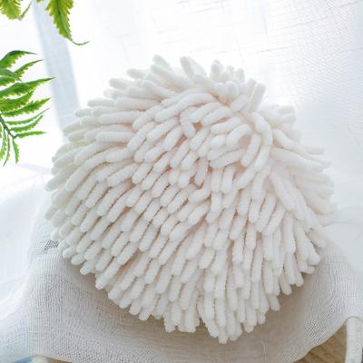 China Chenille Hand Towel Ball Hypoallergenic Super Absorbent Microfiber Towels Soft Touch Quick Dry Health For Bathroom Kitchen Accessories for sale