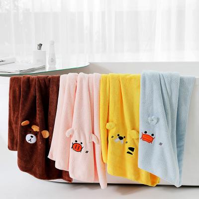 China Sustainable New Product Cartoon BEERUS Bath Towels Quick Drying 70*140cm Thick And Plush Bathroom Towels for sale