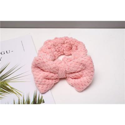 China Wholesale Price Ladies Minimalist Modern Shower Headband Custom Made Pineapple Grid Bow Headband for sale