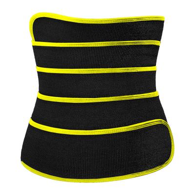 China Custom Logo Elastic Band Belly Wrap Waist Trainer Waist Trainer Breathable Slim Shaper Invisible Band Adjustable Sweat Belt For Weight Loss for sale