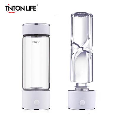 China Sustainable Portable Ion Water Generator Alkaline Water Hydrogen Rich Design Glass Cups And Saucers White Color for sale