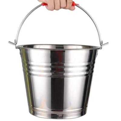 China Viable Cheap Price Top Handle Stainless Steel Water Bucket For Nigerian Market for sale