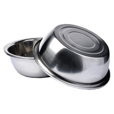 China Durable Muti-functional Mirror Surface 45/50/55/60/65/70/80cm Large Stainless Steel Mixing Bowls for sale