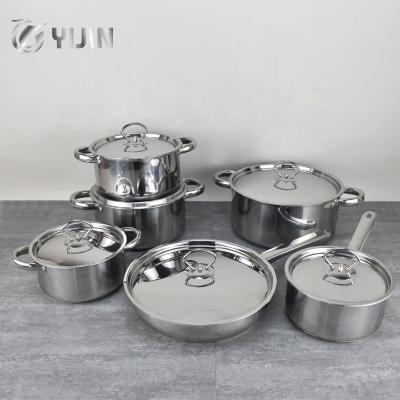 China Sustainable Newcomer Cooking Pots Non Sticky Non Stick Casserole Set for Kitchen Gift Mother's Day 12 PCS for sale