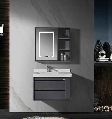 China Durable Newly Designed Bathroom Vanity With Top Quality Stainless Steel Bathroom Cabinets For Hotel Use for sale