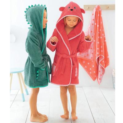 China QUICK DRY Kids Shear Warm Bathrobe Cotton Homewear Kids Bathrobe for sale