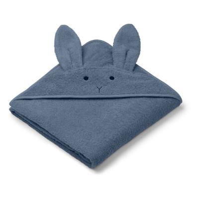 China Baby QUICK DRY Bamboo Hooded Towel Cotton Animal Hooded Towel For Baby for sale