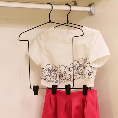 China Save Space Hanger Metal Non-slip Multifunctional Pants Shirt Skirt Hangers for sale