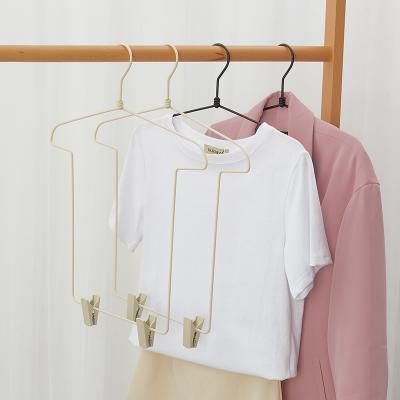 China Save the Wholesale High Quality Metal Hanger &rack Metal Pant Space Coat Hanger Adult Shirt Hangers For Clothing for sale