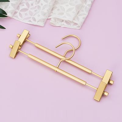 China Minimalist Non-slip Pants Dress Skirt Pants Hangers With Aluminum Staples Hanger for sale