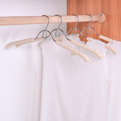 China Wholesale Modern Non-slip Blouse Metal Coating EVA Foam Hanger for sale