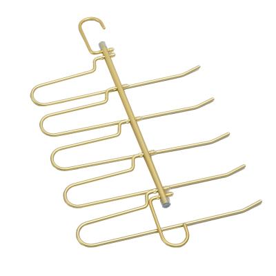 China Modern Customized Multiple Hanger For Clothing Metal Hangers Aluminum Pants Rack for sale