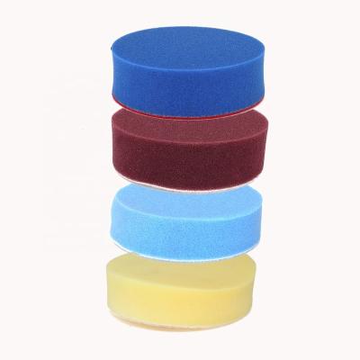 China Soft 4 inch round polishing pads car detailing Machine waxed sponge for Waxing Polishing Paint Ceramic Glass Cleaning for sale