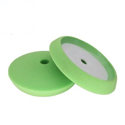 China Soft Germany quality green sponge soft medium hard polishing buffing pads for medium and fine wax for sale