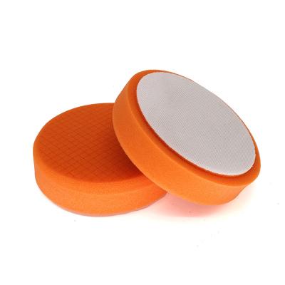 China Good Elasticity Car Pad Polisher Buffing And Waxing Sponge Buffing Pad With Grid for sale