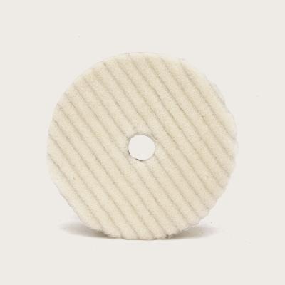 China 5 Inch Durable Heavy Surface Car Polishing Wax Protector Wool Polishing Natural Car Cleaning Japanese Wool Bevel Polishing Protector for sale