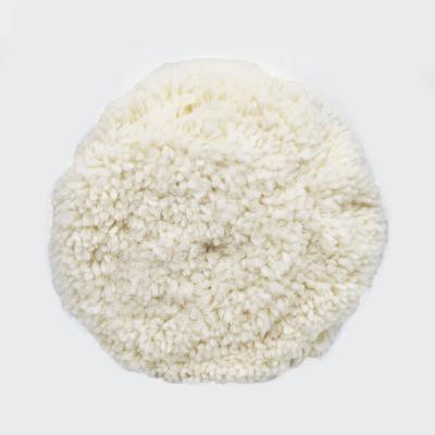 China Car Body Cleaning Polishing Single Side Car Wool Pad 80% Wool Pad For Polishing for sale