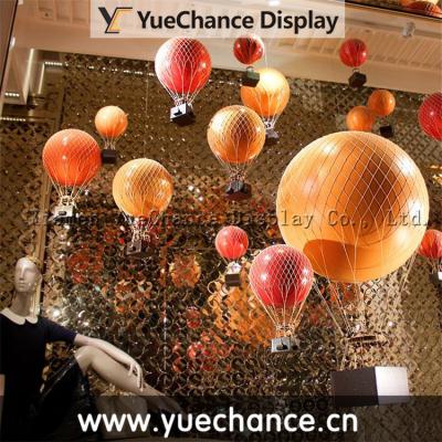 China Custom Modern Europe Window Display Resin Hot Air Balloon for sale