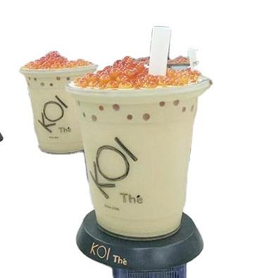 China Large Size China Resin Outdoor Decorative Statues Bubble Tea Cup Sculpture for sale