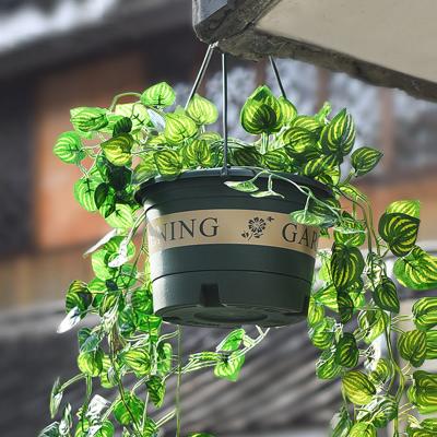 China Large Stock Round Shape Decoration Modern Gallon Small Size Outdoor Flowerpot Hanging Pots For Outdoor Plants for sale