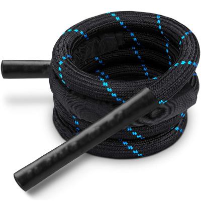 China Sports High Quality Lose Weight Cardio 1 Inch 1.5 Inch 2Inch Jump Rope Battle Rope Braided Heavy Weight Jump Rope for sale