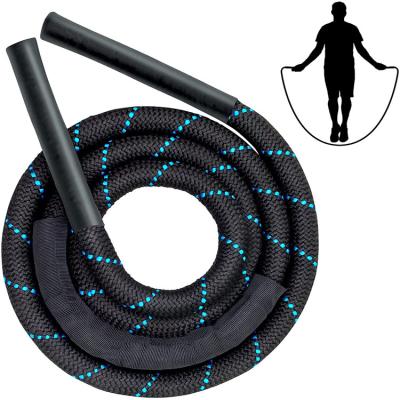 China Custom Logo Men Women 25mm 38mm 50m 2.8m 3m Sports Braided Workout Rope Exercise Weighted Jump Rope Fitness Heavy Jump Rope for sale