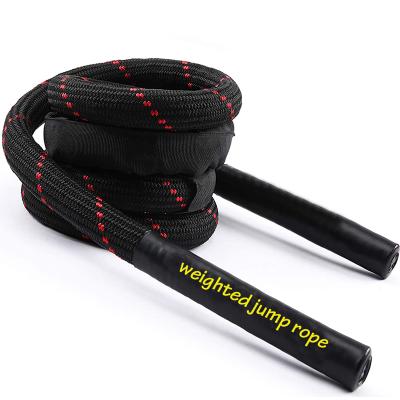 China Sports OEM ODM Customized Logoheavy 2.8m 25mm Exercise Headband 2lb Heavy Weighted Jump Rope For Fitness Exercise for sale