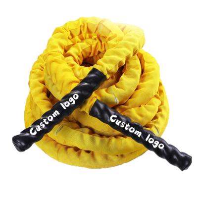 China Sports Factory Customized OEM ODM Sheathed Heavy Weight Battle Rope Jump Rope Battle Jump Rope for sale