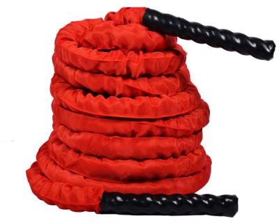 China Durable Battle Rope For Training Wrestling Ropes For Gym And Exercise Polyester Fitness Battle Rope for sale