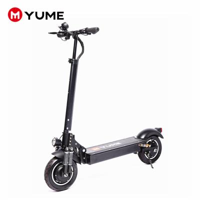 China Adult Lightweight Yume 10inch 2000W Unisex Double Motor Folding Powerful Electric Scooter D4+ for sale