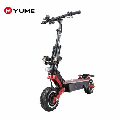 China YUME New Arrival Dual Motor e Scooter With Seat 60V 5000W Off Road Electric Scooter Adult With Seat 11 Inches for sale