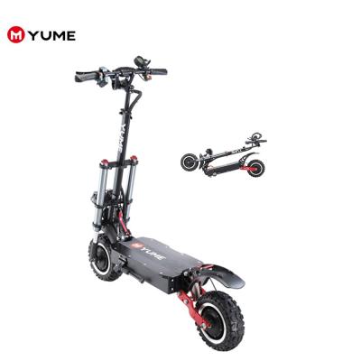 China YUME Unisex Cheap Folding Electric Scooter 60v 3200w Electric Kick Scooter With Removable Seat for sale