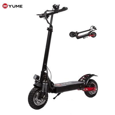 China YUME Eu warehouse 2400w unisex lithium battery front and rear oil brake 60-70km/h fast speed scooter electro for sale