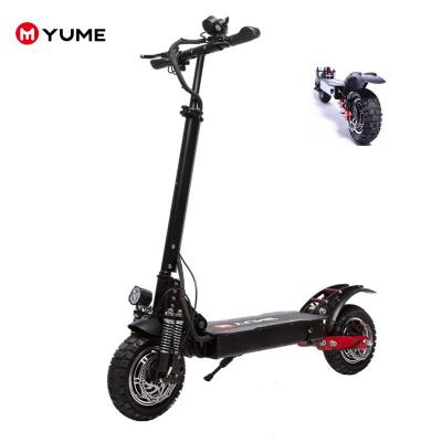 China Warehouse 2400w YUME electric scooter lithium battery 34kg net weight unisex european escooters double motor for sale