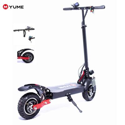 China YUME scooter factory fast speed 60-70 M/H elektro electric scooter china supply 2400w unisex double motor for sale