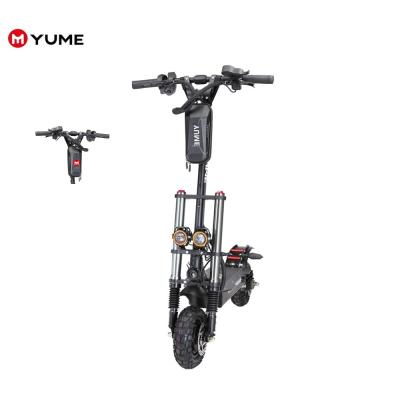 China New design 23.4ah 2400w unisex citycoco stock Eu YUME electric scooters two wheels 10 inch off road tire elektro escooters for sale